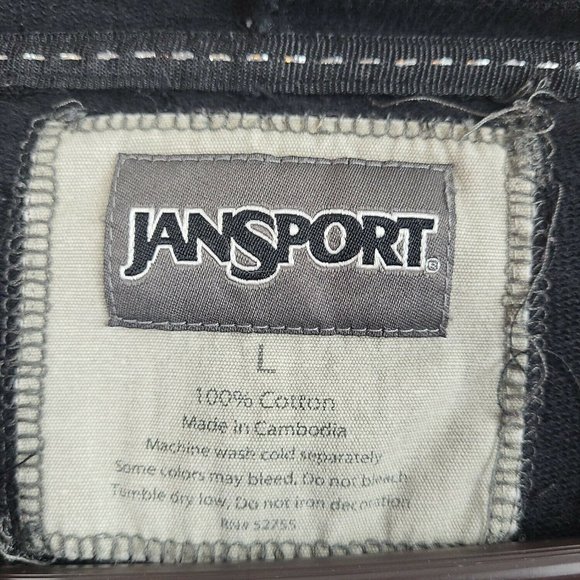 Jansport University Of Oregon Ducks Womens Black Hooded Pullover Sweatshirt Sz L - Picture 5 of 8